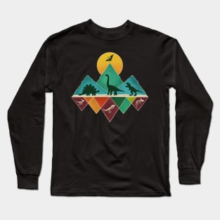 Dinosaurs Landscape Long Sleeve T-Shirt